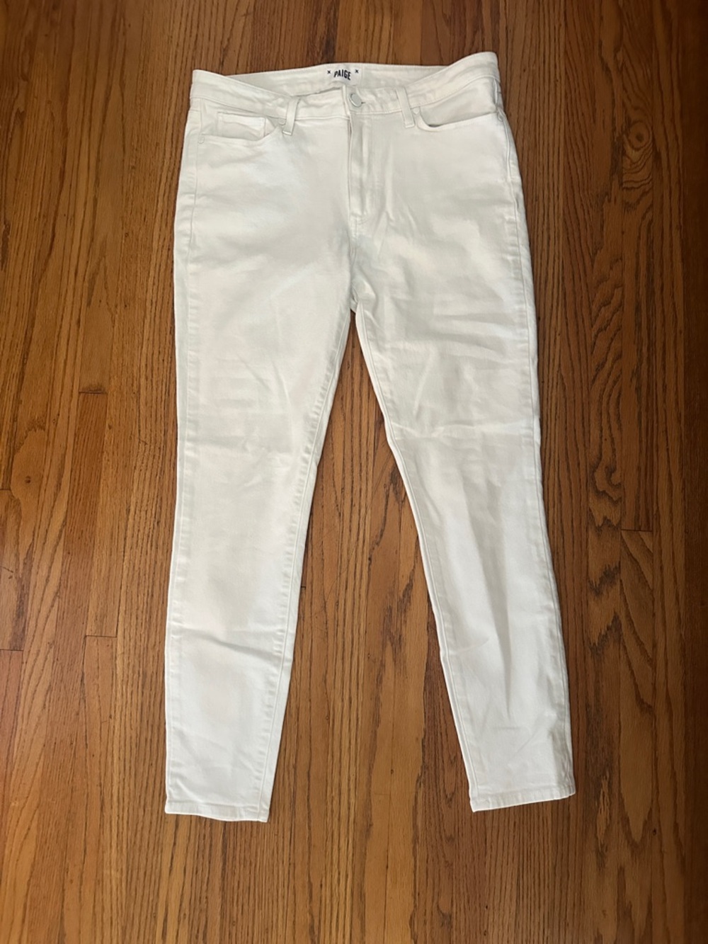 PAIGE White Skinny Jeans - Women's Stretch Slim Fit